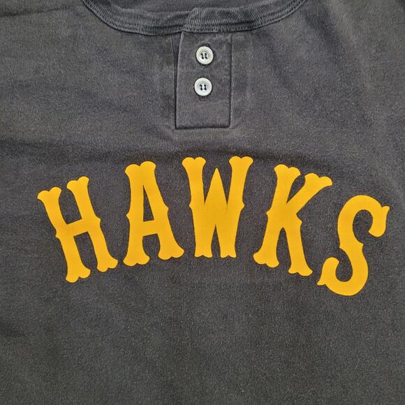 Vintage Reebok Hawks Henley Shirt Large 22x27 IOWA Arch Y2K - Picture 7 of 16